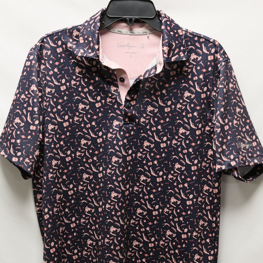 Walter Hagan Novelty Print Golf Shirt Mens Sz S